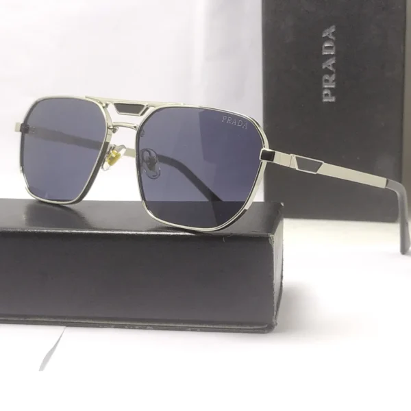 Prada Silver Black Sunglass uv protected lens - Image 1