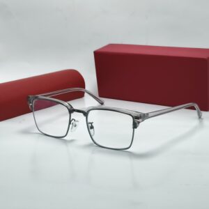 Square Gray Frame Anti-Blue Light Glasses Fashion Retro Men Women Computer Gaming Eye Protection Eyewear