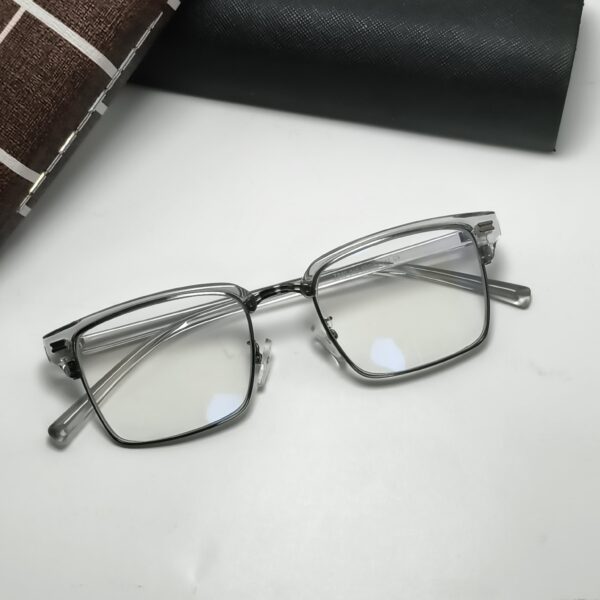 Square Gray Frame Anti-Blue Light Glasses Fashion Retro Men Women Computer Gaming Eye Protection Eyewear - Image 4