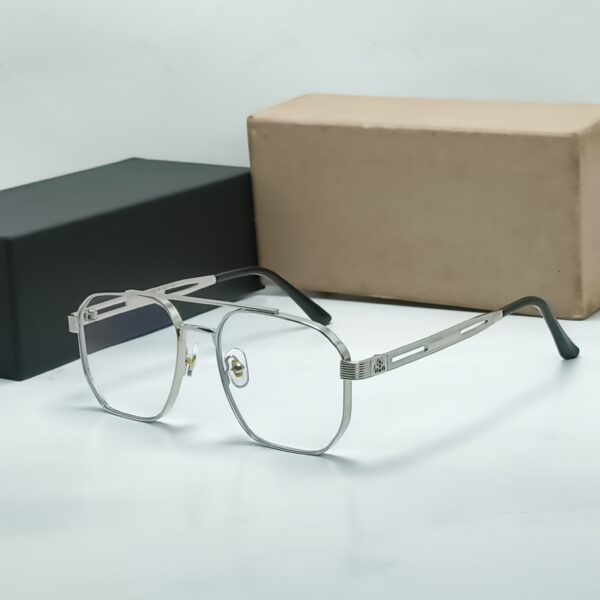 metal Large Square Frame Anti-Blue Light Glasses - Image 1