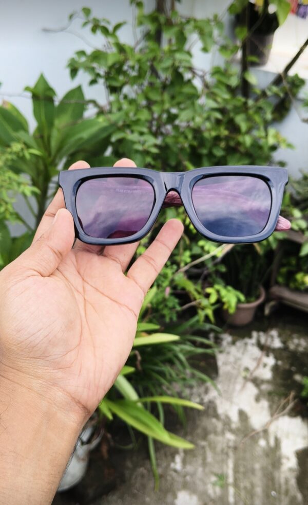 premium wooden frame uv protected sunglasses - Image 2