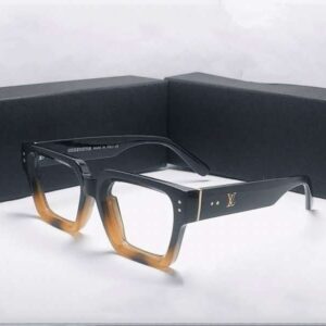 Fashion Vintage Square Eyeglassers Men Women High-Quality Luxury