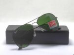 RB metal aviator  black bottle green lens UV protected - Image 3
