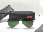 RB metal aviator  black bottle green lens UV protected - Image 2
