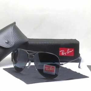 RB metalaviator black lens uv protected